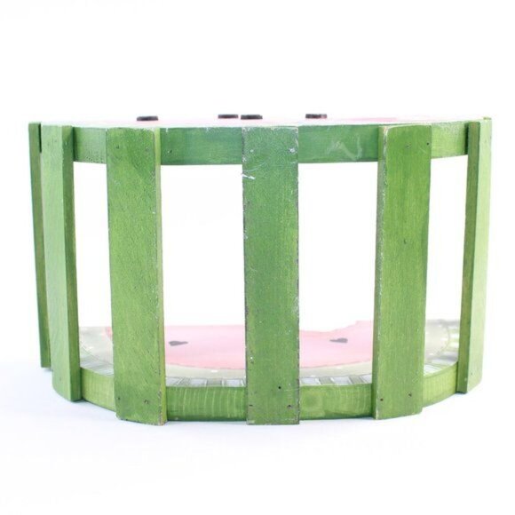 Vintage Toll Painting Watermelon Doll Folk Art Primitive Country Wooden Holder - Picture 8 of 8